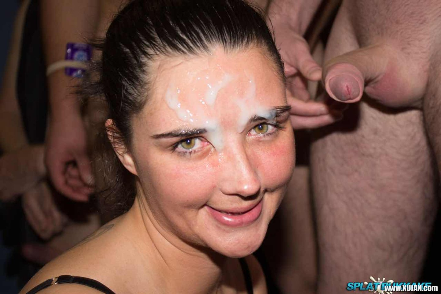 Adult woman receives huge facial cumshot at group orgy - Photo #3424476