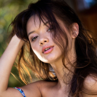 Brunette Alex De La Flor Posing Naked Outdoors