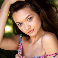 Brunette Alex De La Flor Posing Naked Outdoors