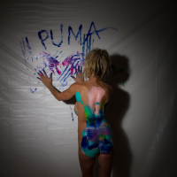Puma Swede flaunting her Cunt and painted Tits