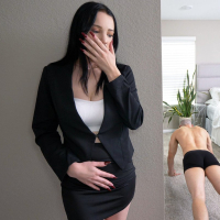 Lovely girl Mercedes Mac gets banged by Brock Cooper in the bedroom