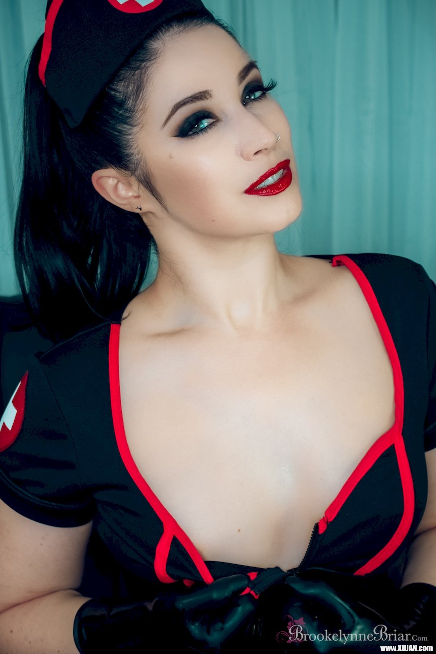 Slutty nurse Brookelynne Briar showing off her nice ass and tits - Photo #3430288
