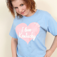 Lil Candy looks super cute with her I Love Kentucky shirt and dildo