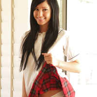 Sexy Catie Minx teasing in her Schoolgirl Uniform