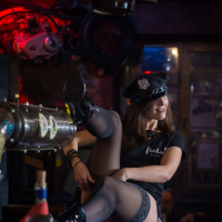 Sexy Cop Jeny Smith enjoys stripping in a Bar