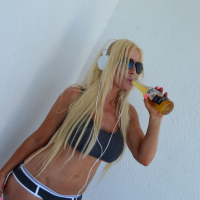 Busty blonde hottie Kelley Cabbana enjoys showing her big boobs