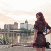 Jeny Smith struts around Town showing off Her Ass
