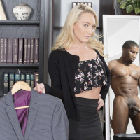 AJ Applegate banged by big black Rod at the Office