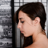 Babe Lola Bellastar spreading her hairy Butt Hole