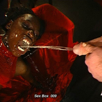 Horny Guys get to wee all over a Hot Black Chick