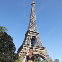 Melena Maria Rya strips nude in Streets of Paris