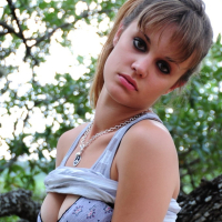 Lilly Luck shows her Tits in an Outdoor setting