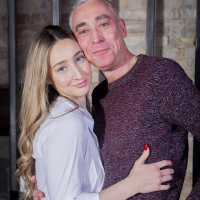 Lula Stocch suvks and fucks an older guy