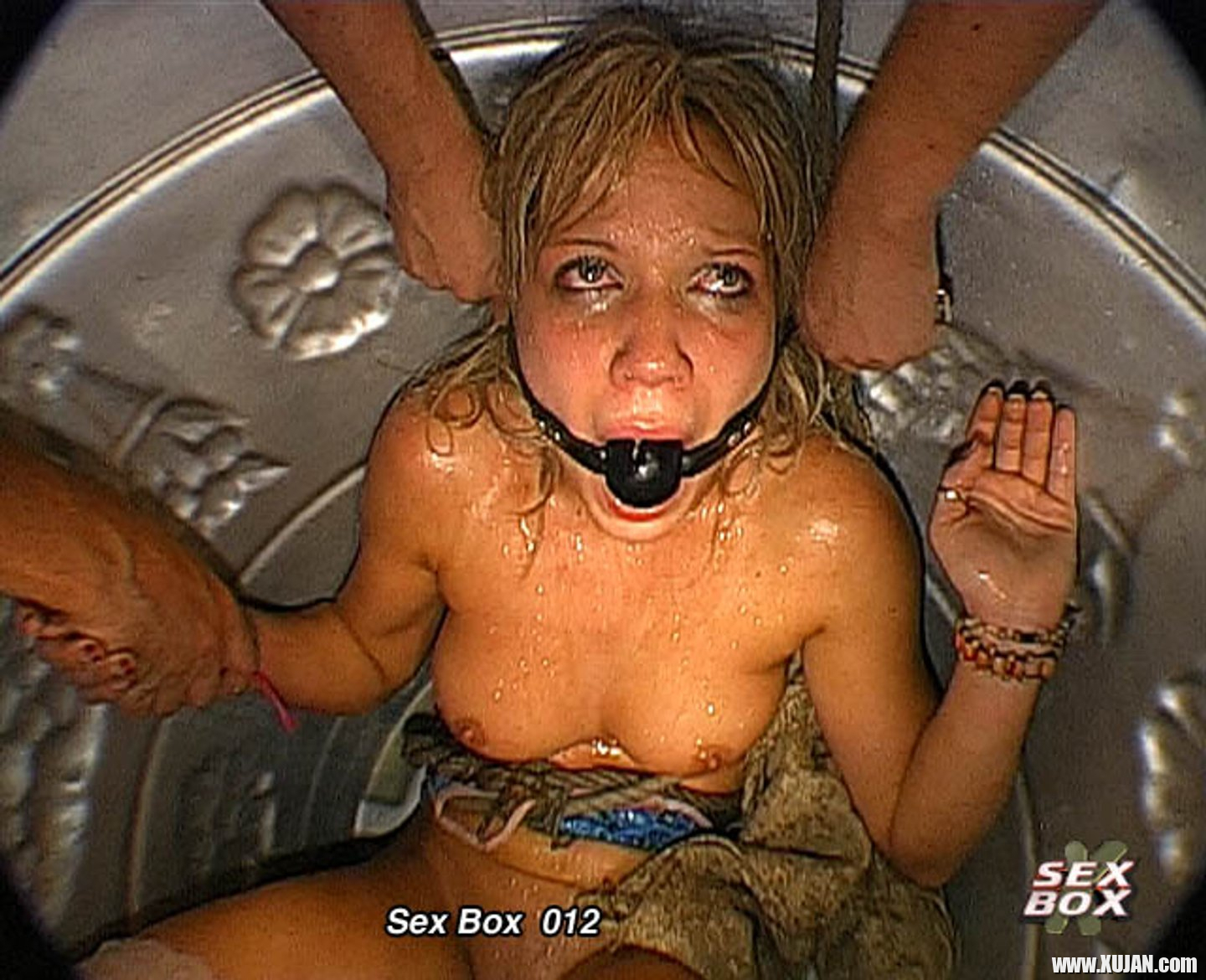 Sexy Blonde Cutie gets Tied up and Pissed on - Photo #3445158