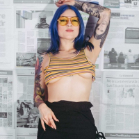 Alice Simpson reveals beautiful inked Skin for you