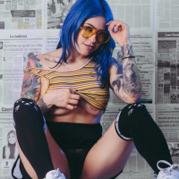 Alice Simpson reveals beautiful inked Skin for you