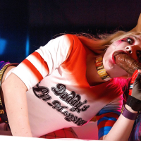 Leya Falcon fucks up the ass in the Harley Quinn cosplay scene