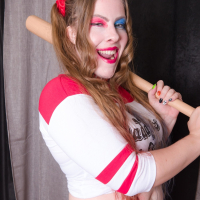 Lana Del Lust loves posing dressed as a sexy Harley Quinn