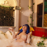 Asian cosplay model Ayaka loves to tease in her sexy hentai anime attire