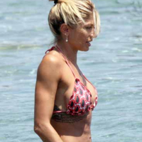 Maddalena Corvaglia out and about in her bikinis