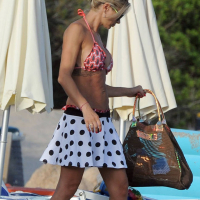Maddalena Corvaglia out and about in her bikinis