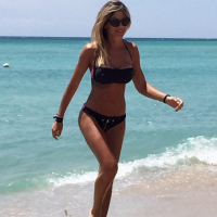 Maddalena Corvaglia out and about in her bikinis
