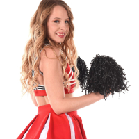 Wild blond cheerleader Svetlana loves to get naked and toy snatch