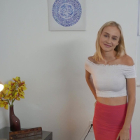Young blondie Alicia Williams rides it anally