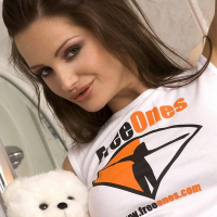 Sandra Shine Posing in Freeones TShirt