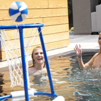 Lily Rader and Piper Perri share Cock in the Pool