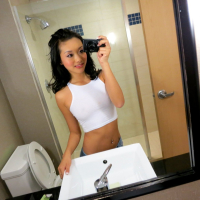Slim Asian babe Alina Li bounces on a big dick