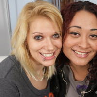 Jada Silk and Lexi Larue lick at each others clits