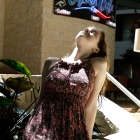 Daring Hazel Moore flashing inside her hotel