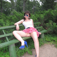 Jeny Smith at the Park flashing her Pussy and Ass