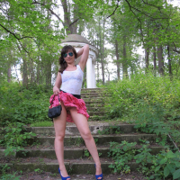 Jeny Smith at the Park flashing her Pussy and Ass
