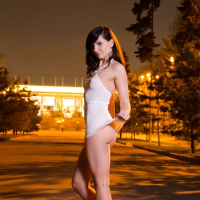 Jeny Smith showing Ass and Pussy in short Dress