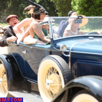 Lovely MILFs love driving in an old car by the lake