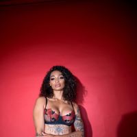 Curvy beauty Erotic Medusa is teasing in her sexy lingerie