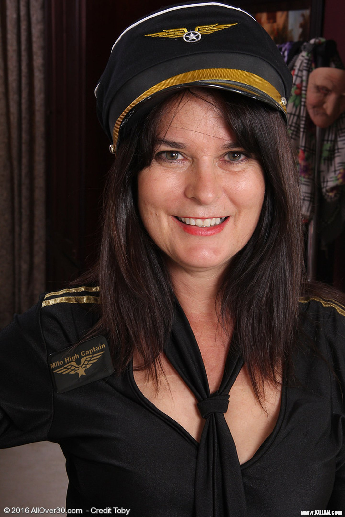 Mile High Milf Sherry Lee strips her Pilot Uniform - Photo #3475840