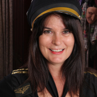 Mile High Milf Sherry Lee strips her Pilot Uniform