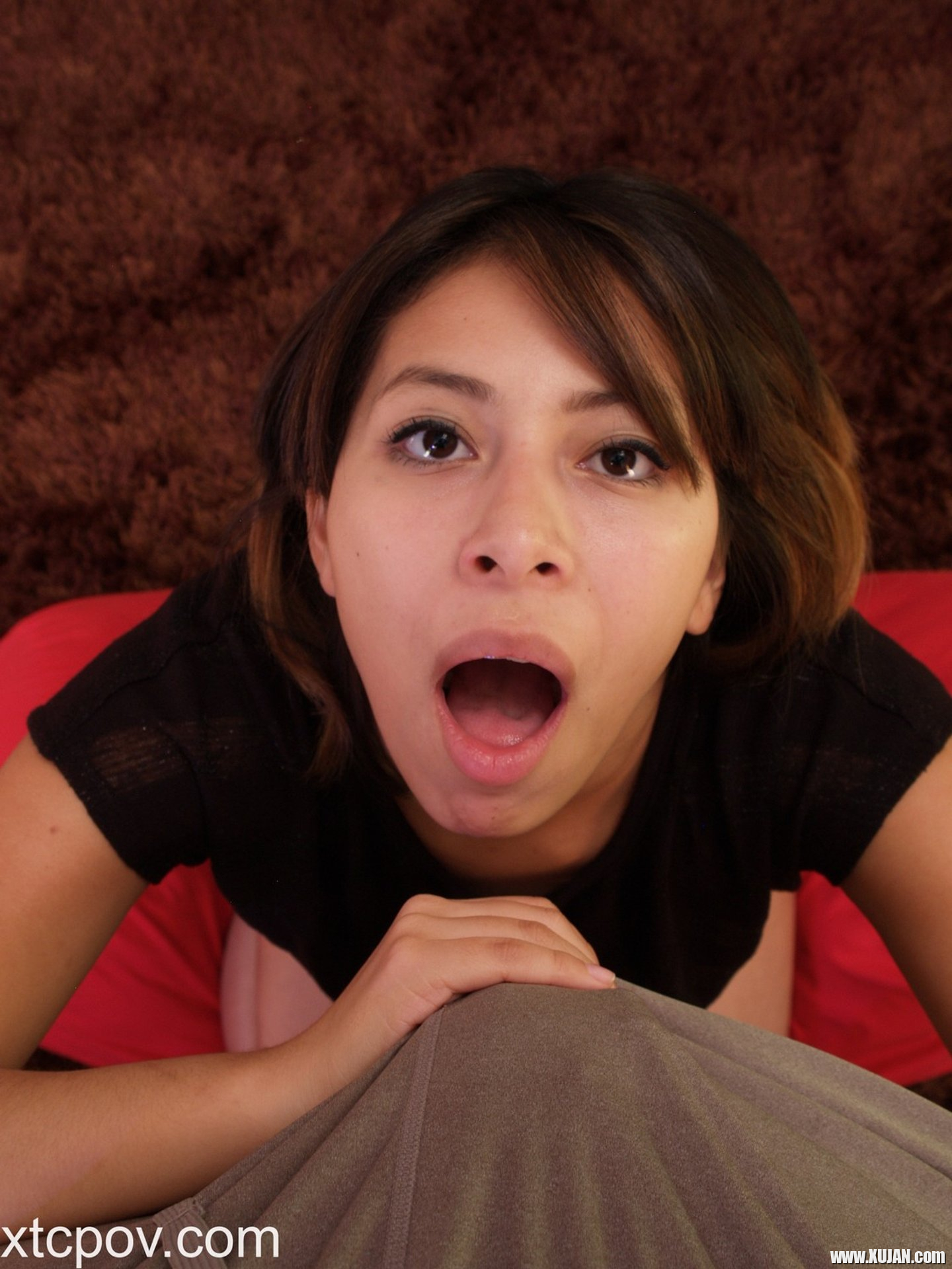 Horny slut Nicole Ferrera gets cum all over her pretty face - Photo #3476704