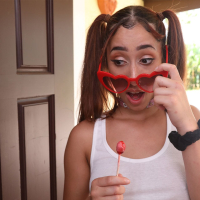 Playful teen babe Kira Perez prefers big cock