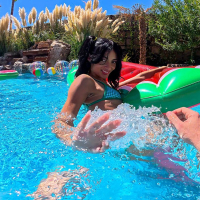 Lustful babe Laynee James gets oiled up and fucked by Kyle Mason