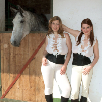 Terry Nova in the countryside with Christy Marks