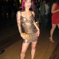 Sexy Joanna Angel strips in a bands Van