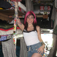 Sexy Joanna Angel strips in a bands Van