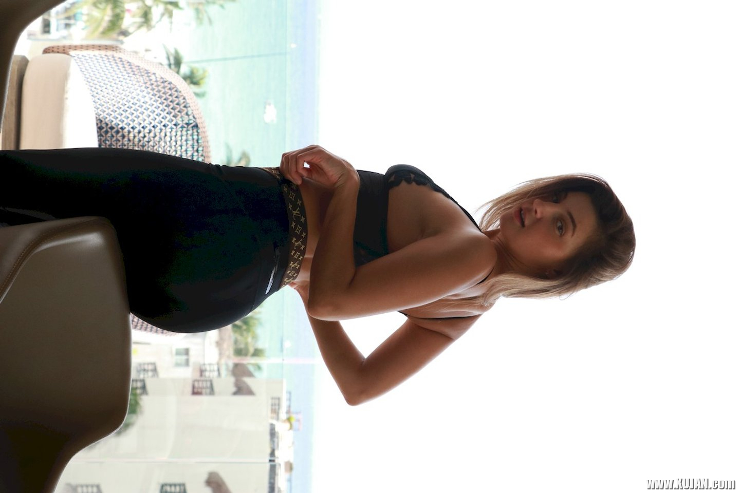 Hot Melena Maria Rya posing in black pants and a bra - Photo #3481709
