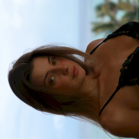 Hot Melena Maria Rya posing in black pants and a bra