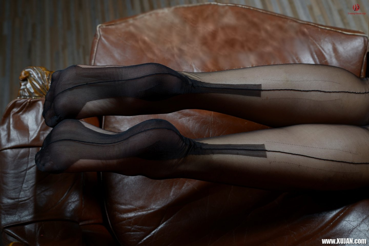 Sexy Lena shows off her amazing stockinged legs and sexy feet - Photo #3484897