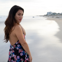 Stunning Eva Lovia posing in Bikini at the Beach